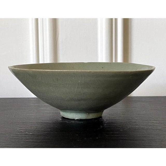 Ceramic Celadon Ceramic Tea Bowl Korean Goryeo Dynasty For Sale - Image 7 of 13