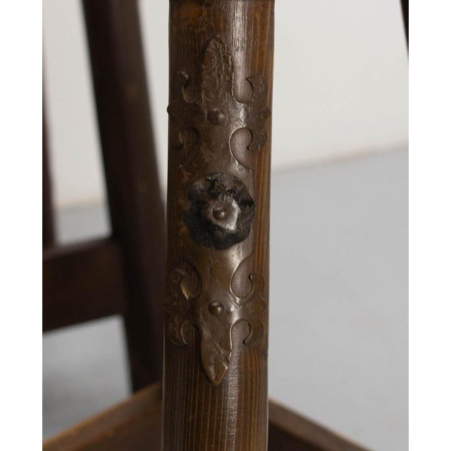 Vintage French Dry Bar Counter in Pine Rope and Studs, 1960 For Sale - Image 12 of 15