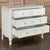 Eggshell Antique Country French Painted Three-Drawer Commode ~ Chest of Drawers For Sale - Image 8 of 18