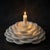 Hand-Carved Makrana Marble Rose Candle Holder For Sale - Image 4 of 5