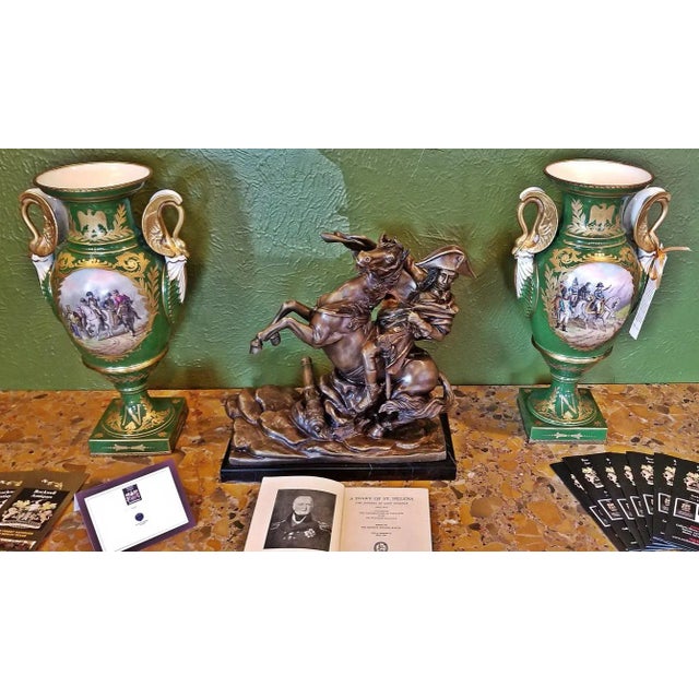 Metal 19c Bronze Sculpture of Napoleon Crossing the Alps For Sale - Image 7 of 8