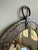French Brutalist Round Wall Mirror, 1950 For Sale - Image 4 of 11