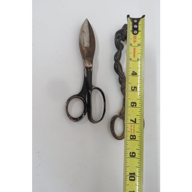Early 1900s Fabric Tailor Heavy Duty Vintage Collectible Scissors 4577b For Sale - Image 13 of 18