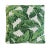 Custom-tailored pillow in green and white Schumacher "Tropical Leaf Epingle" botanical cotton fabric. The same fabric is...