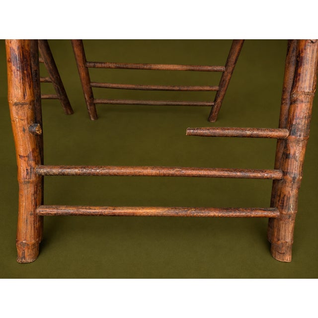1950s Boho Chic Bamboo & Rattan Folding Chairs, Pair For Sale - Image 13 of 13
