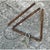 Farmhouse Vintage Rusted Metal Triangle Dinner Bell For Sale - Image 3 of 12