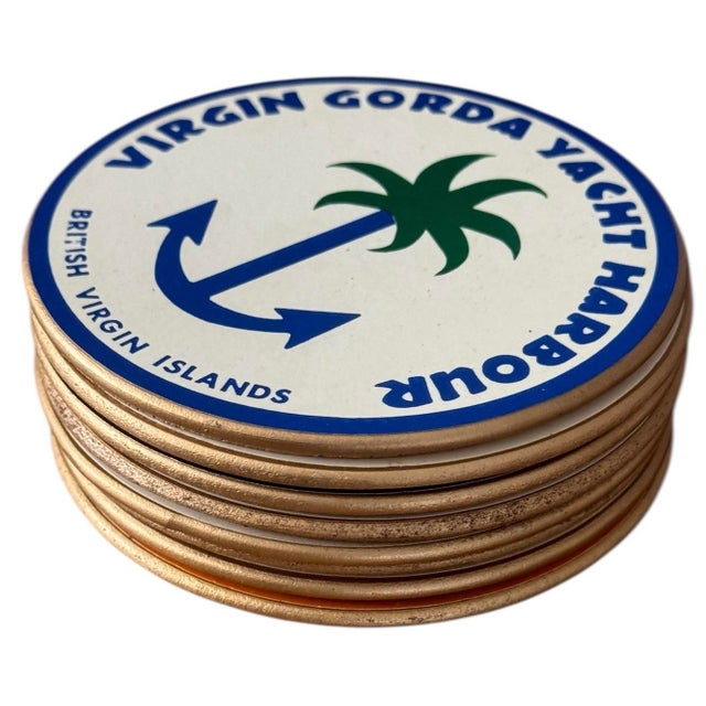 Vintage Coaster Set Featuring Hotels & Locations - Set of 4 For Sale In Phoenix - Image 6 of 10