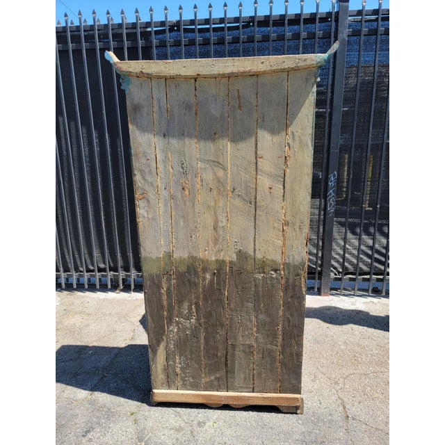 1970s Vintage Farmhouse Style Kitchen Cabinet For Sale - Image 4 of 18