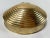 Vintage solid brass lidded trinket box in the shape of a clam shell. Beautiful patina.