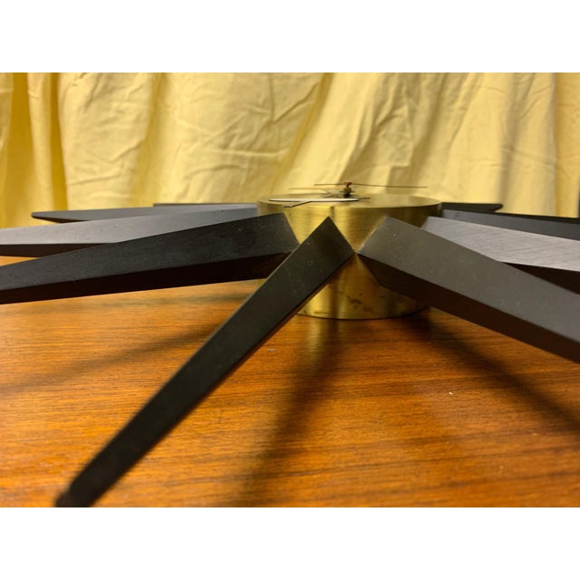 1950s Nelson Original Howard Miller Model 2202 Sunburst Clock