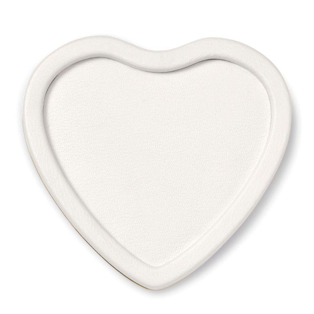 Contemporary AERIN Piero Leather Heart Tray For Sale - Image 3 of 3