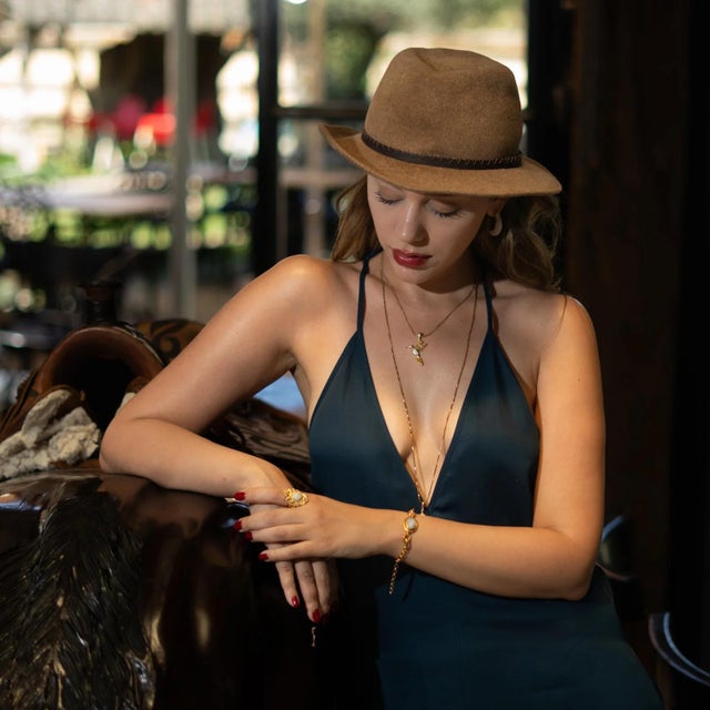 Metal Pure Spirit Hummingbird Gold Vermeil Necklace For Sale - Image 7 of 9