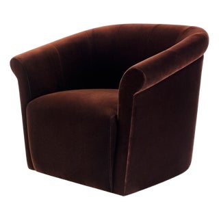 Trumpet Swivel Chair Dark Brown For Sale