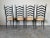 1960s 1970s Vintage Italian Gio Ponti-Style High Ladder Back Metal Dining Chairs With Brasset of 6/ Sold For Sale - Image 5 of 12
