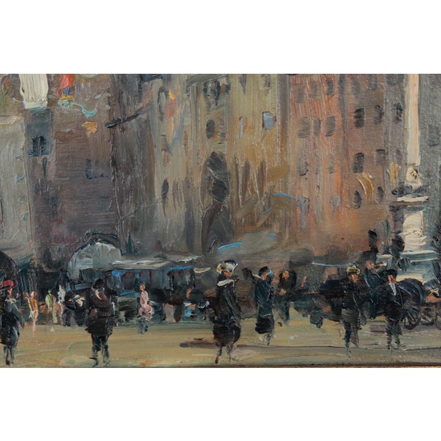 Alois Pfund, Marienplatz, Munich, 1920s, Oil on Cardboard, Framed For Sale - Image 11 of 12