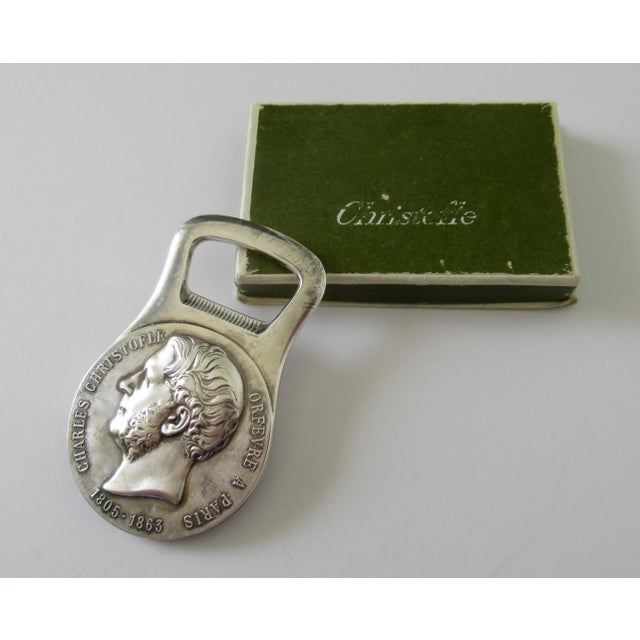 Vintage C.1960's-C.1970's Christofle Silver Plate Bottle Top Opener, "Coll. Gallie," For Sale - Image 12 of 13
