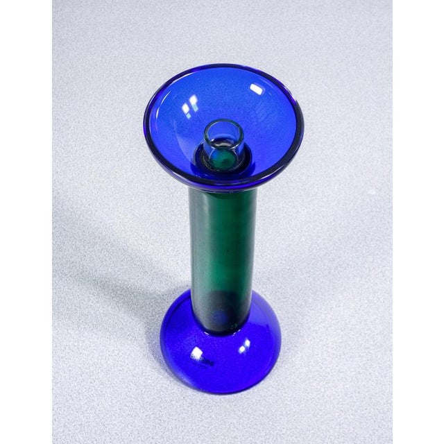Blown Glass Candlesticks by A. Barbini, Set of 2 For Sale - Image 14 of 16