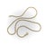 Modern Vintage Italian 18k Gold Bright Cut Work Woven Snake Chain For Sale - Image 3 of 9