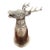 Vintage Gucci Silver-Tone Stag Deer Head Stirrup Cup, 8” For Sale