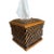 Ceramic Rattan Look Tissue Box Cover For Sale
