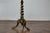 Wood English Ebonized Barley Twist Pedestal Table with Zebra Hide and Gilt Detailing For Sale - Image 7 of 12