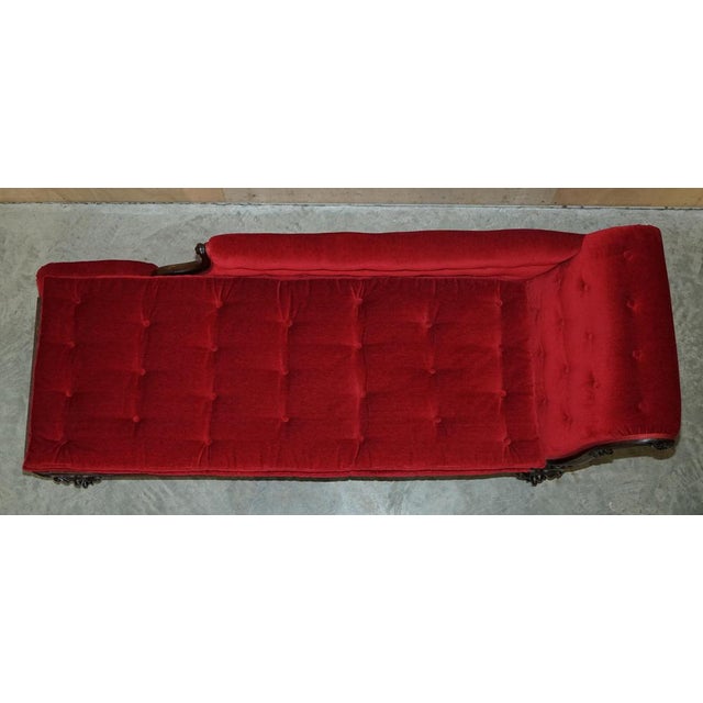 Antique William IV Hardwood Chesterfield Chaise Lounge, 1830 For Sale - Image 12 of 18