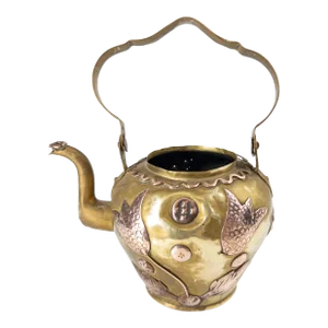 19th Century American or English Arts and Crafts Style Naive Primitive Teapot