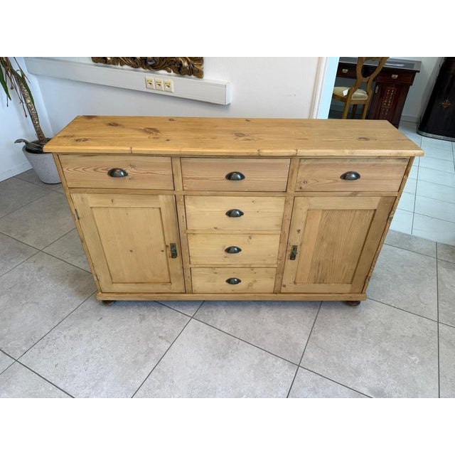 Art Nouveau 6-Piece Shop Chest in Spruce, 1890s For Sale - Image 8 of 12