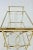Brass Drinks Cart With Decorative Scroll Work For Sale In New York - Image 6 of 9