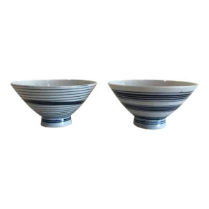 Pair of Vintage Japanese Porcelain Bowls