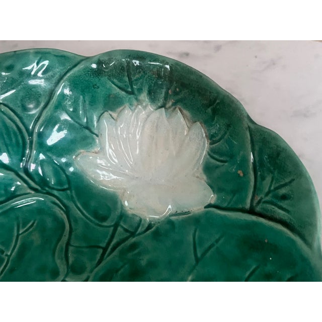 Joseph Holdcroft Pond Lily Footed Bowl, C. 1880's For Sale - Image 12 of 14