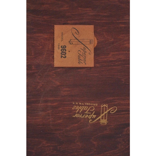 Vintage Mid Century Modern Mahogany & Glass Coffee Table & Pair End Table Set For Sale - Image 10 of 12