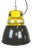 Industrial Yellow Explosion Proof Lamp with Black Enameled Shade from Elektrosvit, 1990s For Sale