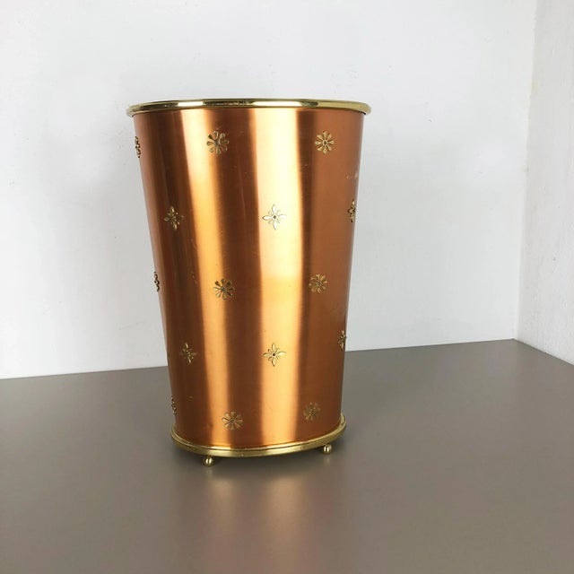 German Copper Umbrella Stand by United Workshop Munich, 1950s For Sale - Image 13 of 18
