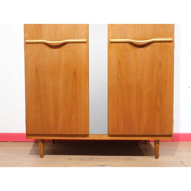 Mid Century Modern Vintage Teak Triple Armoire Wardrobe by Stonehill For Sale - Image 11 of 14