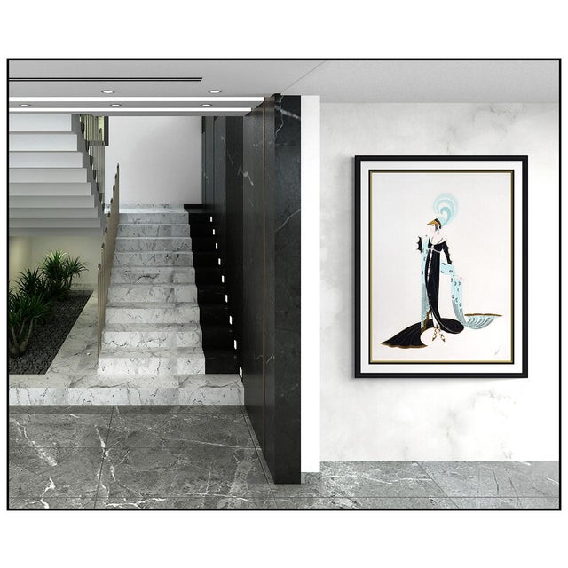 The artwork here, "Directoire", is a wonderful depiction of a woman in an elegant dress, that is saturated with vibrant...