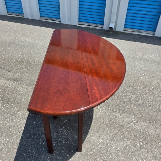 Wood Vintage Italian B. Altman & Co. Drop-Leaf Dining Table - Mid-Century Modern For Sale - Image 7 of 9