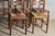 Antique French Country Dining Chairs Rush Seats, 1960s, Set of 5 For Sale - Image 4 of 11
