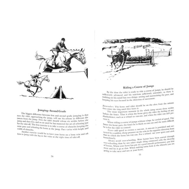 "Horsemanship: A Primer for the Novice, a Guidepost for the More Advances, a Source of Review for the Expert" 1958 Wright, Gordon For Sale - Image 9 of 11