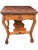 Victorian Antique Tiger Oak Library Table For Sale - Image 3 of 7