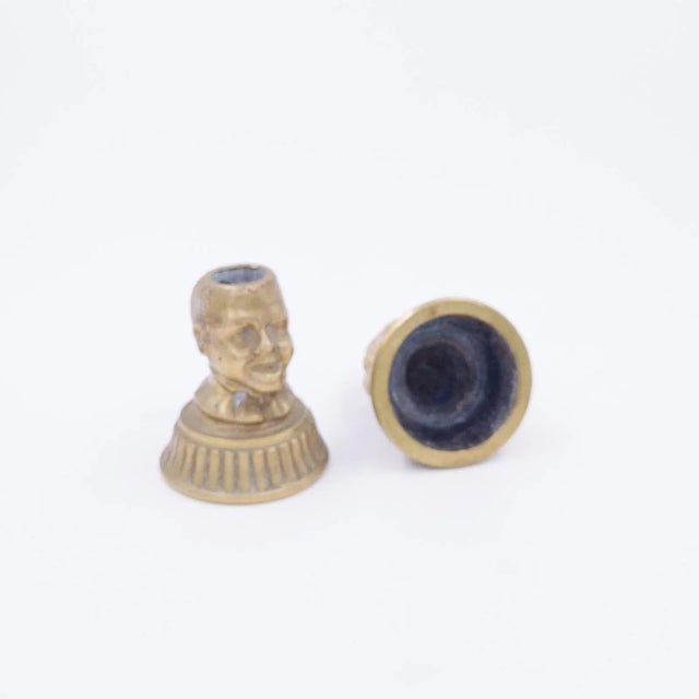 Circa 1880 Similar Brass Match Strikes, a Pair For Sale - Image 4 of 4