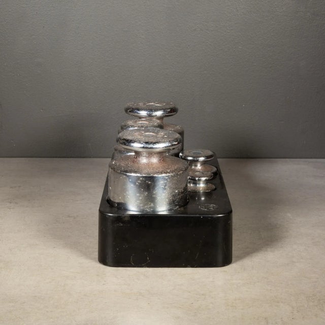 Vintage Chrome and Steel Weights c.1930-1950 For Sale In San Francisco - Image 6 of 10