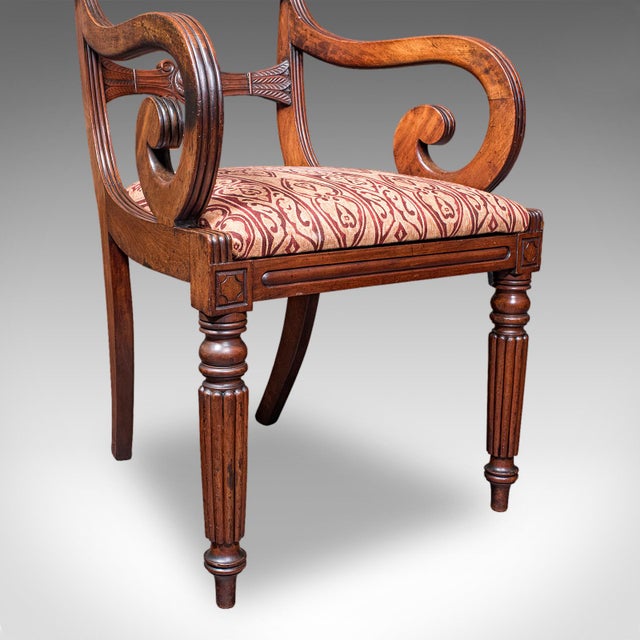 Pair of Antique Morning Room Elbow Chairs, English, Reception Seat, William IV For Sale - Image 12 of 12