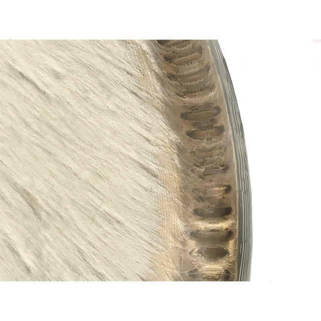 Original Vintage African Giselle Hide Drum Table For Sale In San Francisco - Image 6 of 9