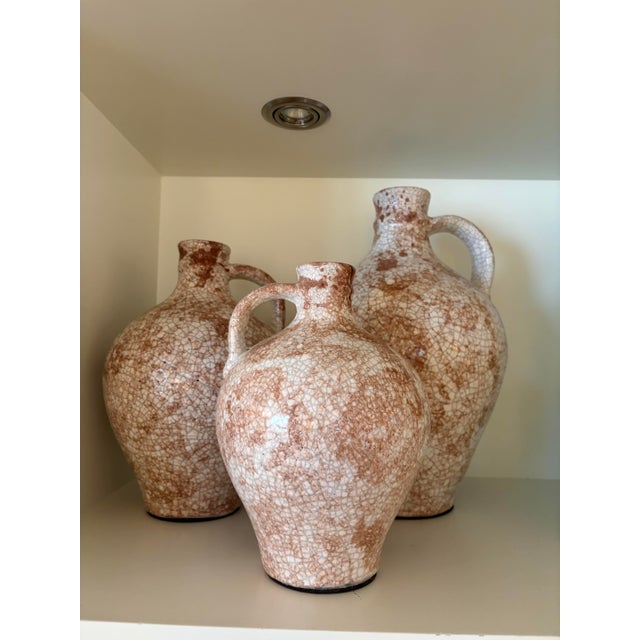 Currey & Company Marne Brown & Off-White Demijohn, Set of 3 For Sale - Image 4 of 4