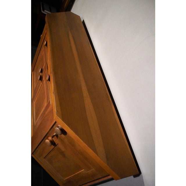 Brown Walnut Sideboard by Sivio Coppola for Bernini, 1970s For Sale - Image 8 of 13
