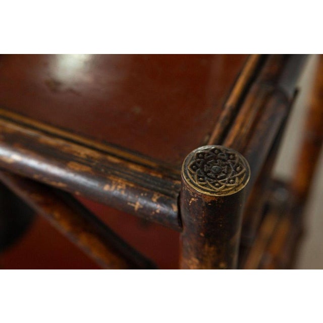 Wood English Bamboo Etagere, 1870s For Sale - Image 7 of 17
