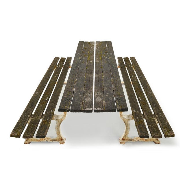 Convertible Bench in Cast Iron and Wood For Sale - Image 3 of 5