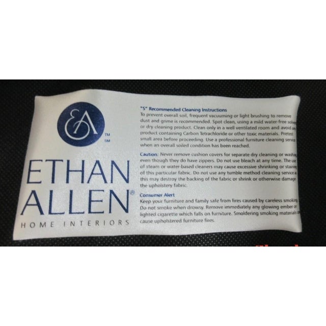 1990s Ethan Allen French Country Living Room Arm Lounge Chair A For Sale - Image 9 of 10