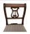 Set of Six 1930s Refinished Lyre-Back Mahogany and Upholstered Dining Chairs. Newer upholstery. Beautiful hand-rub finish...